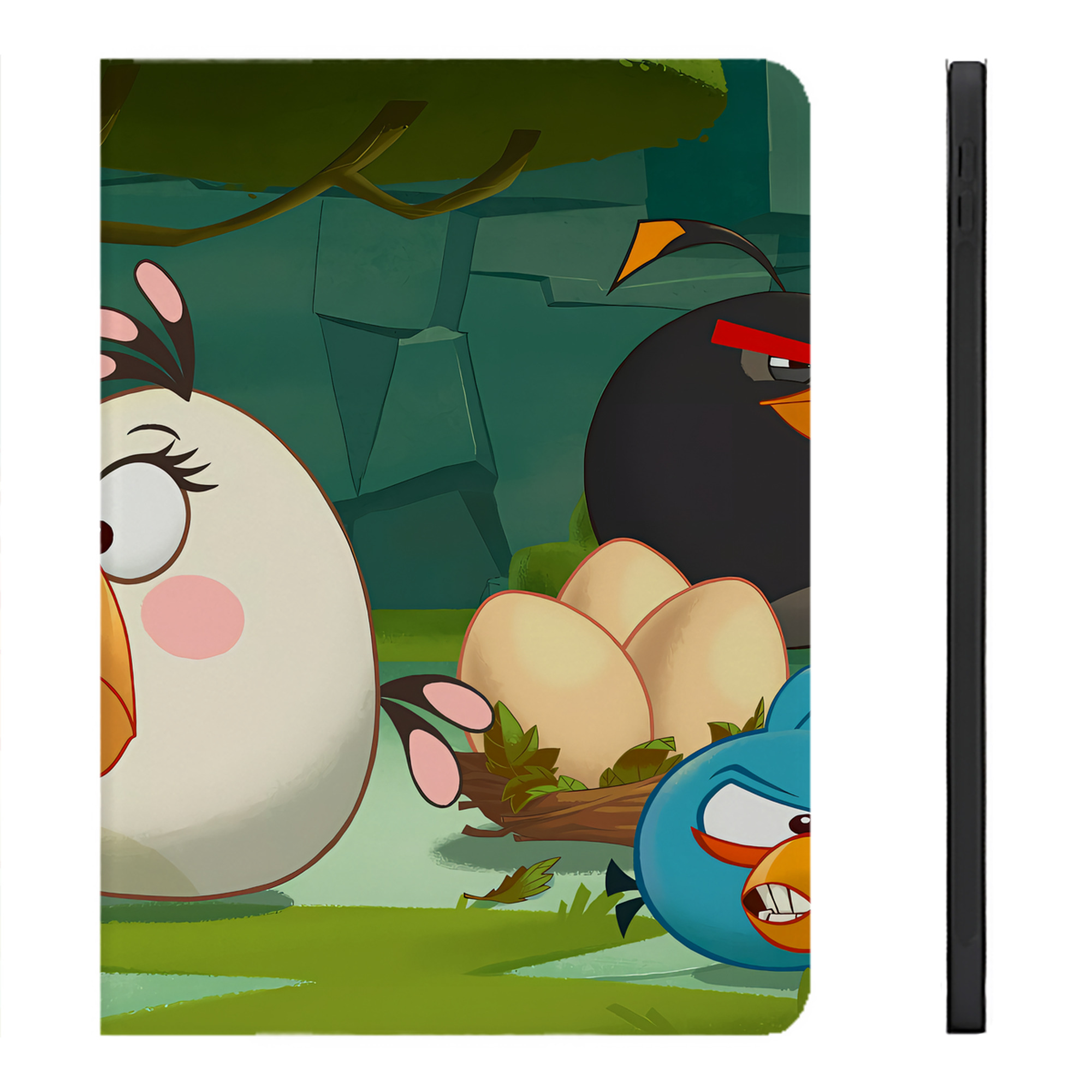 （画像用） Angry Birds アングリーバード IPadケース ペンホルダー付き ブックスタイルデザイン